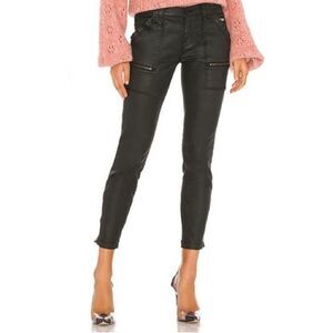 $228 NWT JOIE High Rise Park Skinny Coated Jean, Caviar Black‎ Sz 29